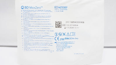BD MZ5307 MaxZero Microbore Bi-Fuse Extension Set 2 IV Connectors 7inch x 0.8mL